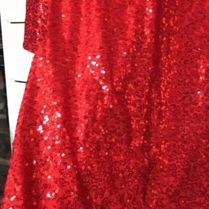 Sparkly red dress